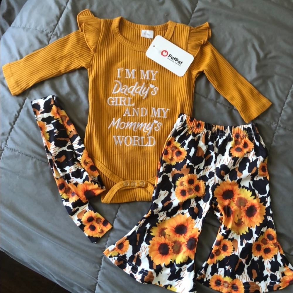 PatPat gold onsie and pants